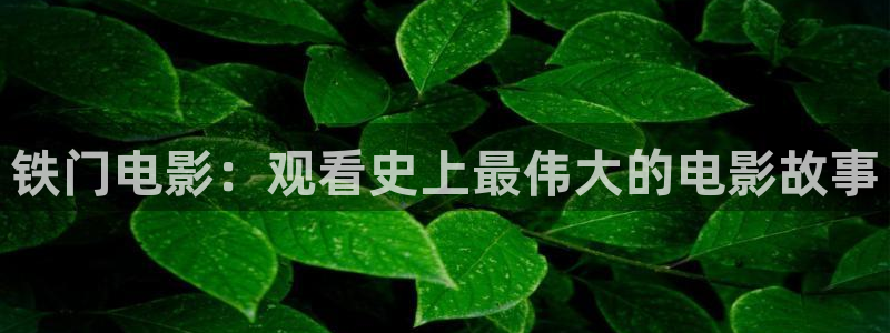 星空影院app：铁门电影：观看史上最伟大的电影故事
