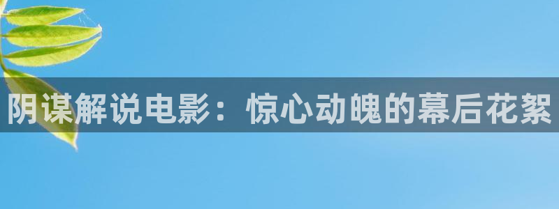 重庆星空影院：阴谋解说电影：惊心动魄的幕后花絮